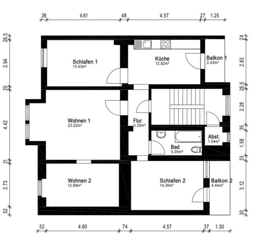 4 bedroom flat to rent, 94 m², Uellendahlerstr. 91, Wuppertal, North Rhine-Westphalia 4 bedroom flat to rent, 94 m², Uellendahlerstr. 91, Wuppertal, North Rhine-Westphalia
