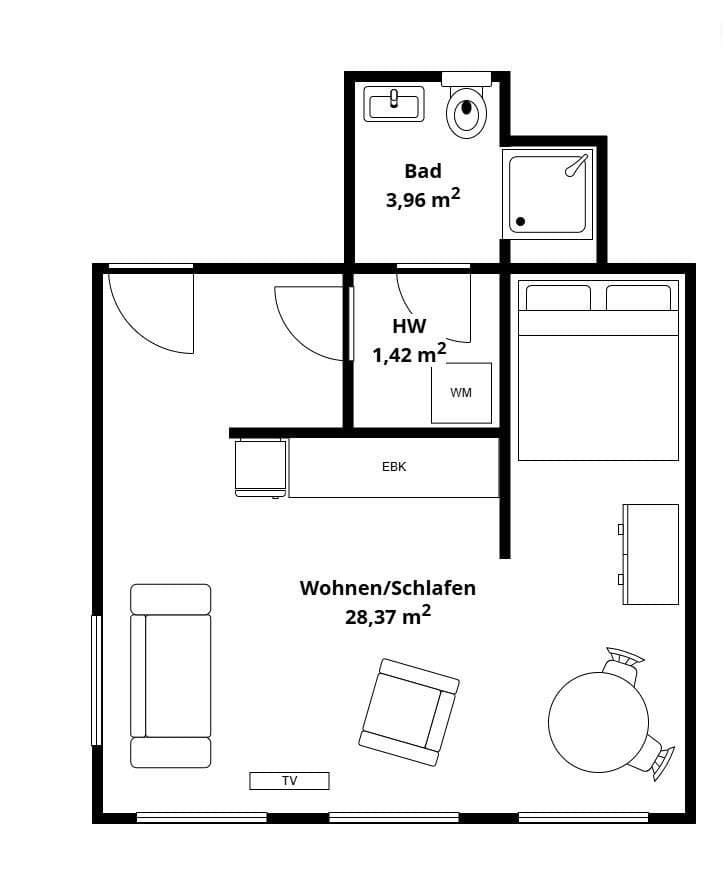 1 bedroom flat for sale, 37 m², Faradaystraße 9, Leipzig, Saxony 1 bedroom flat for sale, 37 m², Faradaystraße 9, Leipzig, Saxony
