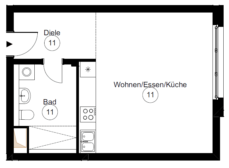 1 bedroom flat to rent, 41 m², Genthiner Str. 46, Berlin, Berlin 1 bedroom flat to rent, 41 m², Genthiner Str. 46, Berlin, Berlin