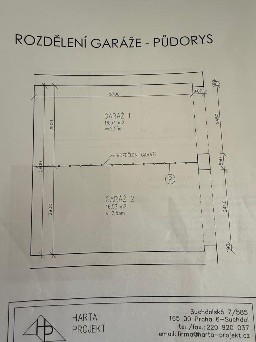 garage to rent, 16 m², Štorkánova, Prague, Prague garage to rent, 16 m², Štorkánova, Prague, Prague