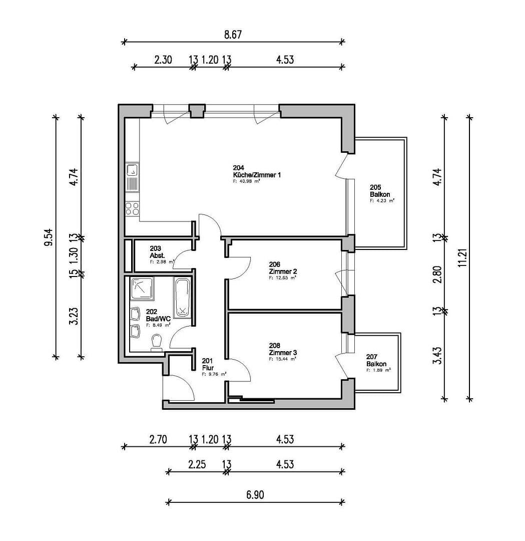 3 bedroom flat for sale, 96 m², Bremen, Bremen 3 bedroom flat for sale, 96 m², Bremen, Bremen