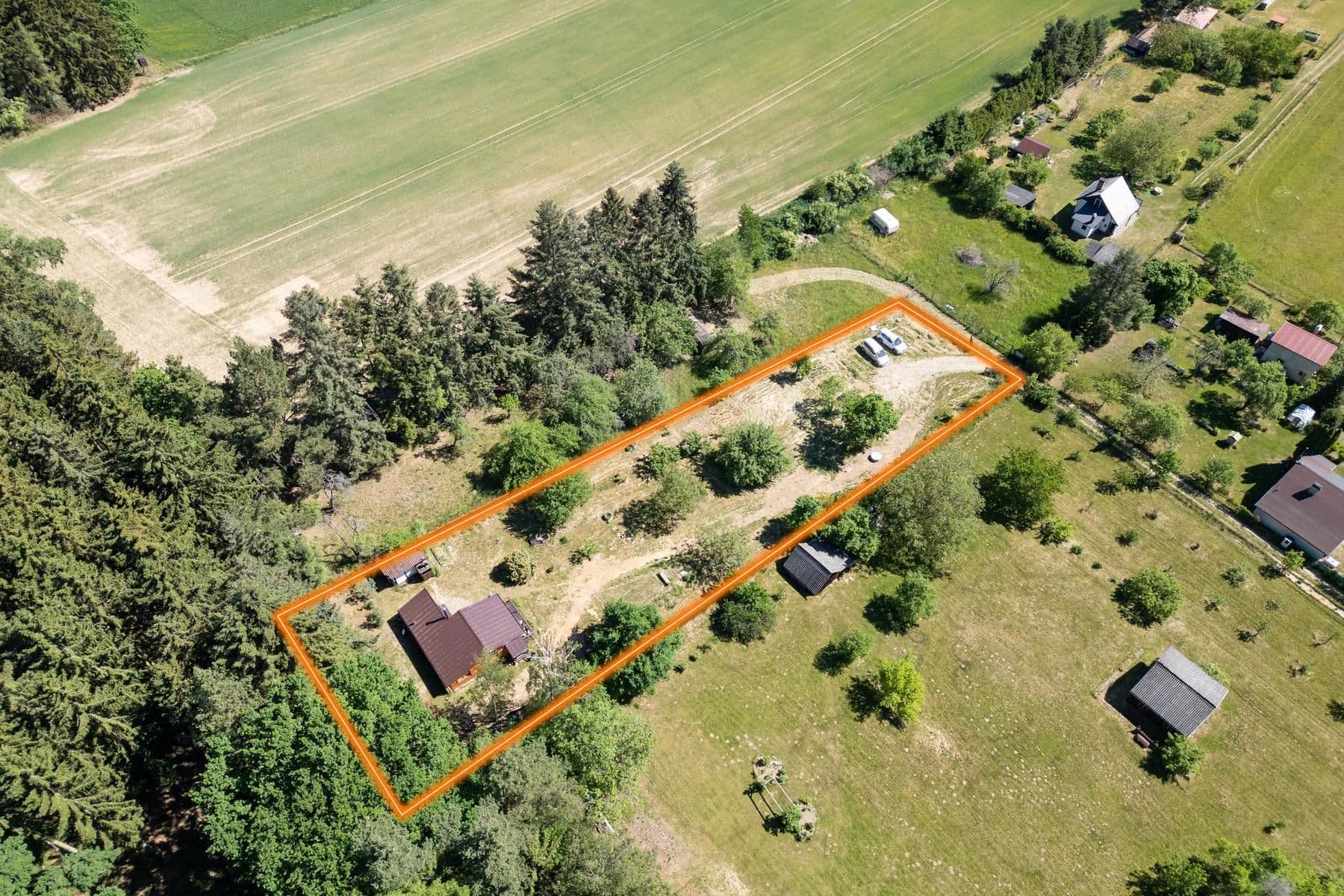 recreational property for sale, 2,198 m², Strunkovice nad Blanicí, Jihočeský Region recreational property for sale, 2,198 m², Strunkovice nad Blanicí, Jihočeský Region