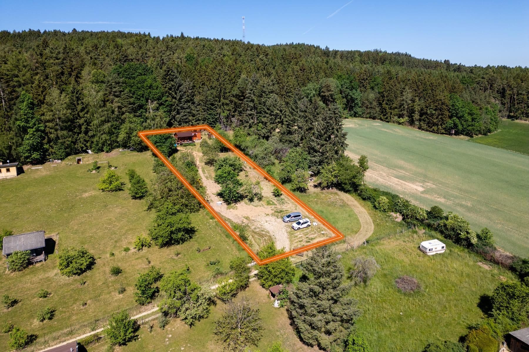 recreational property for sale, 2,198 m², Strunkovice nad Blanicí, Jihočeský Region recreational property for sale, 2,198 m², Strunkovice nad Blanicí, Jihočeský Region