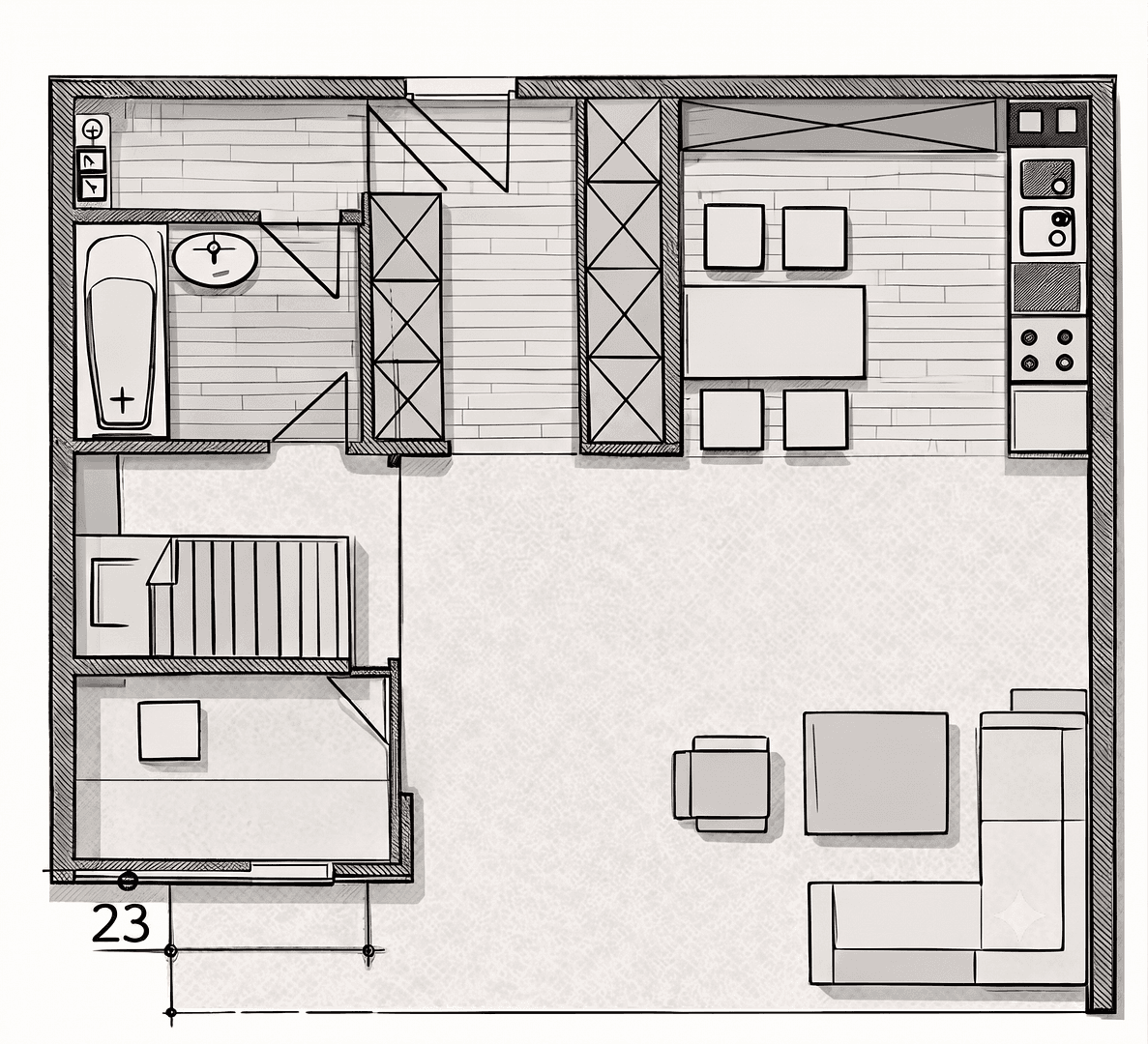 Studio flat for sale, 47 m², Neu-Ulm, Bavaria Studio flat for sale, 47 m², Neu-Ulm, Bavaria