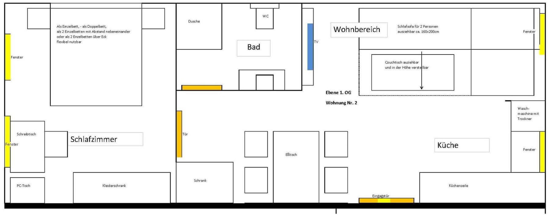 1 bedroom with open-plan kitchen flat to rent, 36 m², Jülich, North Rhine-Westphalia 1 bedroom with open-plan kitchen flat to rent, 36 m², Jülich, North Rhine-Westphalia