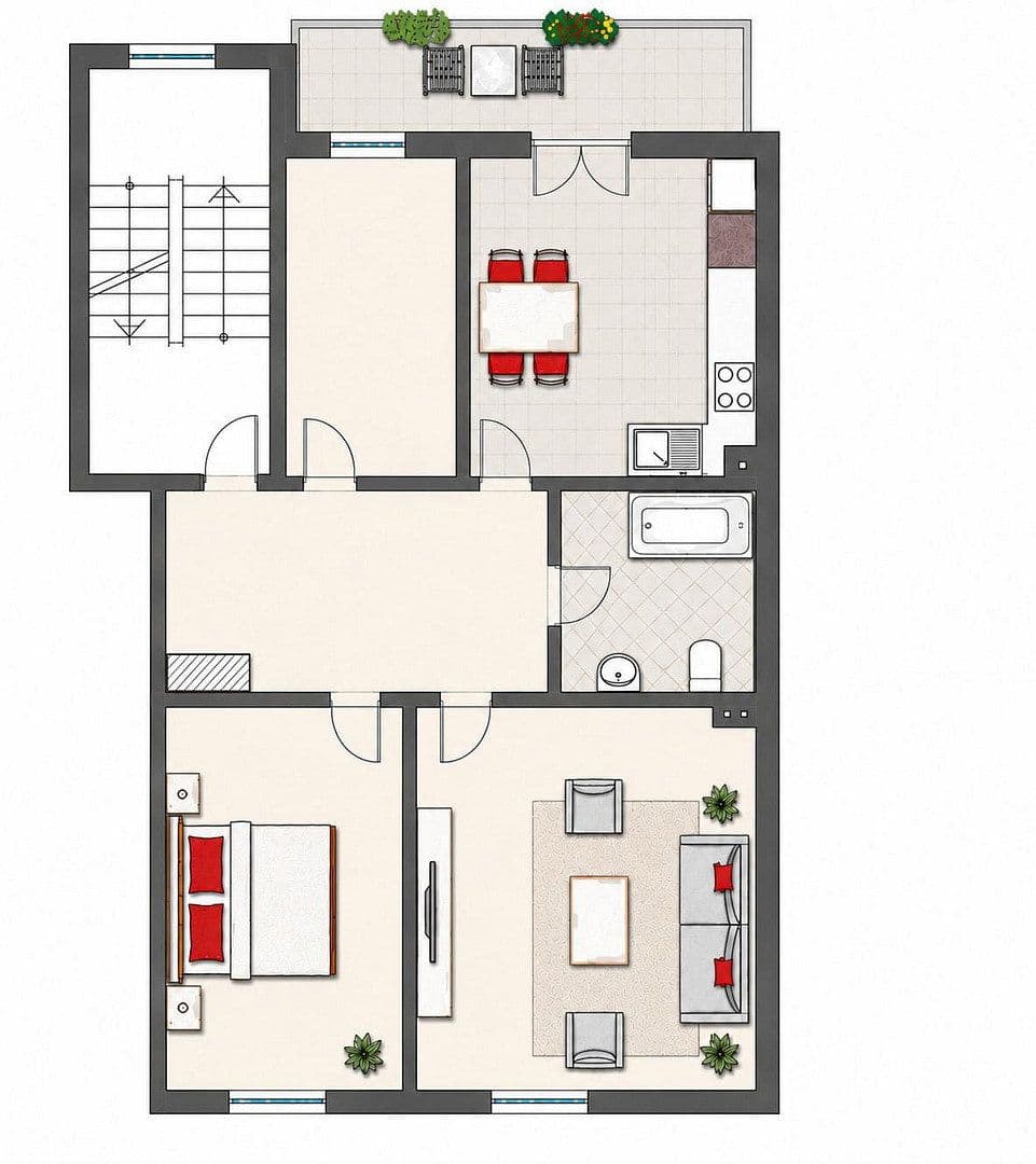 3 bedroom flat to rent, 71 m², Wuppertal, North Rhine-Westphalia 3 bedroom flat to rent, 71 m², Wuppertal, North Rhine-Westphalia