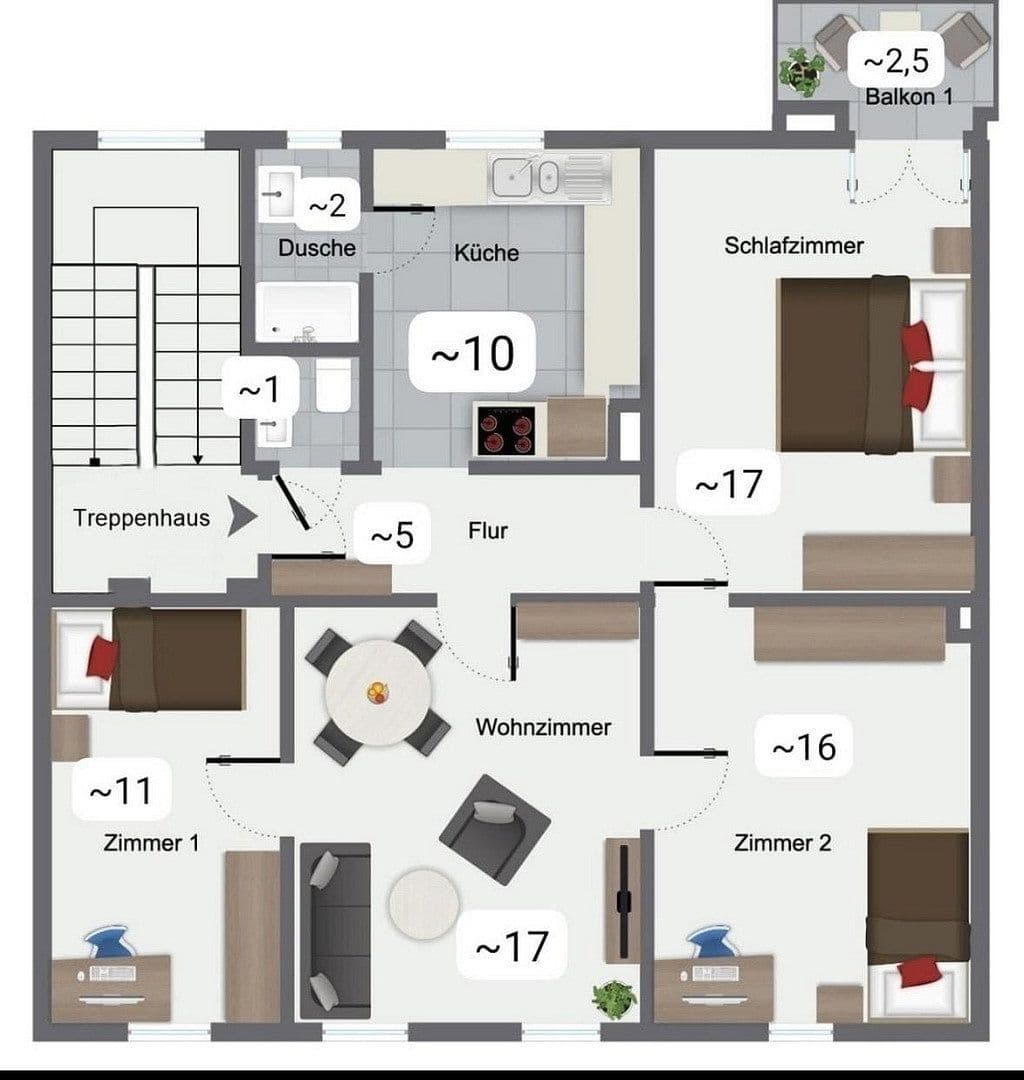 4 bedroom flat to rent, 82 m², Darmstadt, Hesse 4 bedroom flat to rent, 82 m², Darmstadt, Hesse