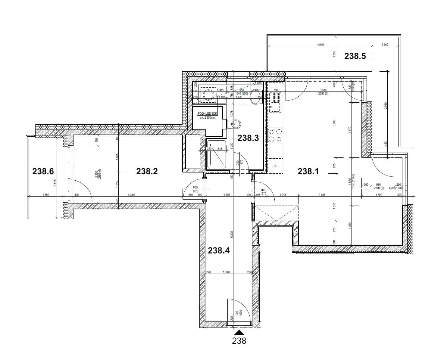 1 bedroom with open-plan kitchen flat to rent, 64 m², Gerstelova, Prague, Prague 1 bedroom with open-plan kitchen flat to rent, 64 m², Gerstelova, Prague, Prague