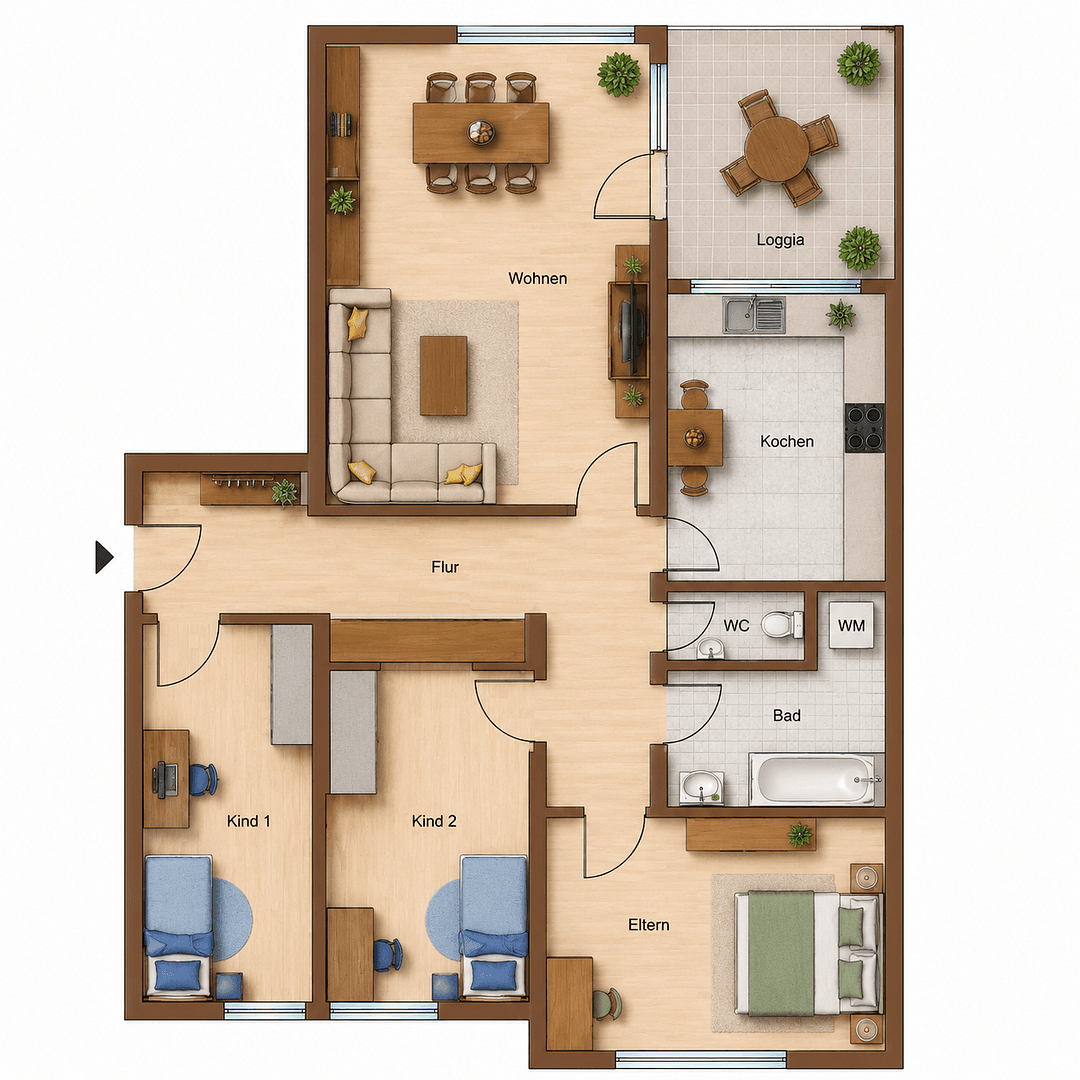 4 bedroom flat for sale, 99 m², Germering, Bavaria 4 bedroom flat for sale, 99 m², Germering, Bavaria