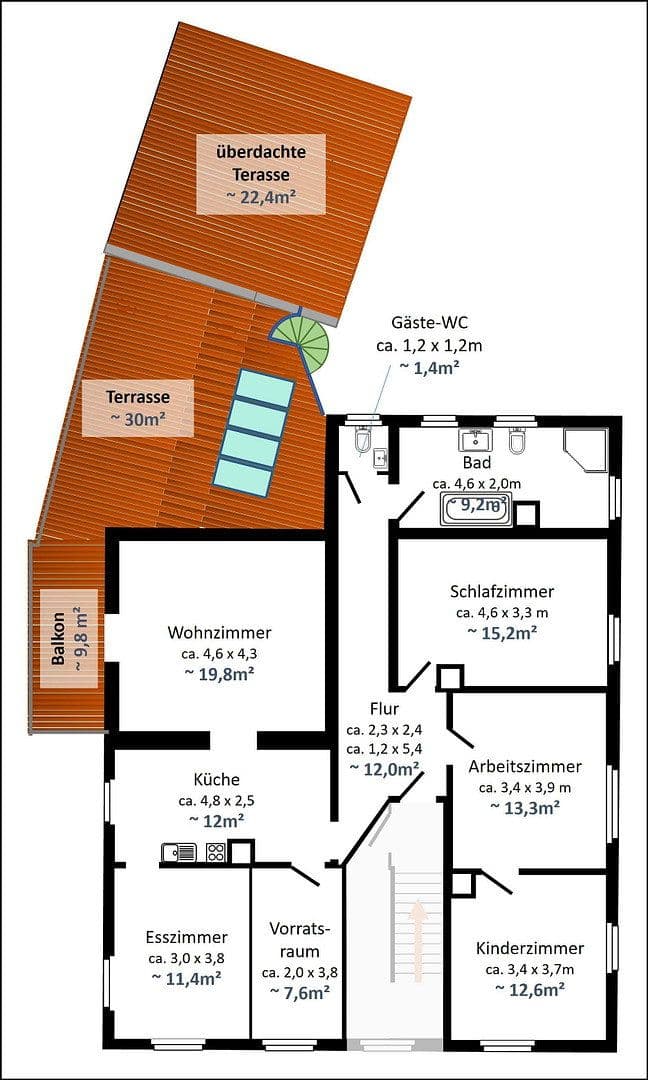 6 bedroom flat to rent, 145 m², Jakob-Nein-Str. 15, Erlangen, Bavaria 6 bedroom flat to rent, 145 m², Jakob-Nein-Str. 15, Erlangen, Bavaria
