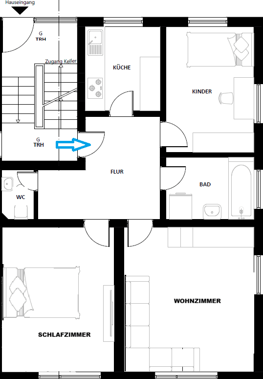 3 bedroom flat to rent, 67 m², Roseggerstraße 9, Kirchheim unter Teck, Baden-Württemberg 3 bedroom flat to rent, 67 m², Roseggerstraße 9, Kirchheim unter Teck, Baden-Württemberg