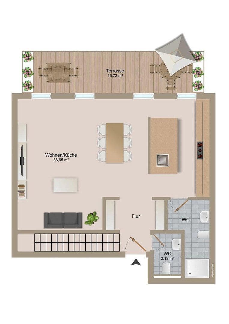 4 bedroom flat to rent, 121 m², Kieselbronn, Baden-Württemberg 4 bedroom flat to rent, 121 m², Kieselbronn, Baden-Württemberg