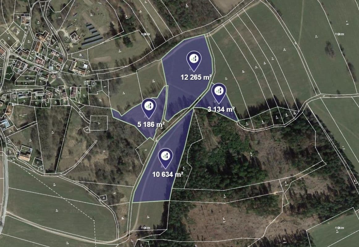plot for sale, 31,219 m², Lodhéřov, Jihočeský Region plot for sale, 31,219 m², Lodhéřov, Jihočeský Region