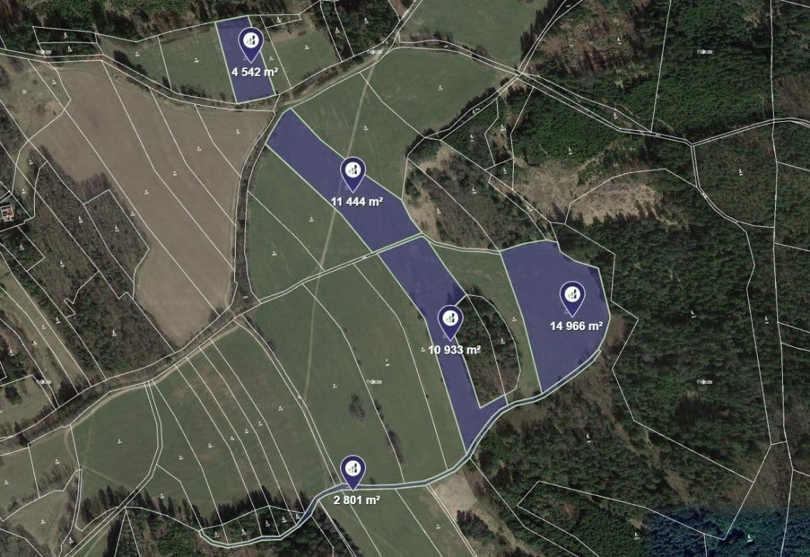 plot for sale, 44,686 m², Lodhéřov, Jihočeský Region plot for sale, 44,686 m², Lodhéřov, Jihočeský Region