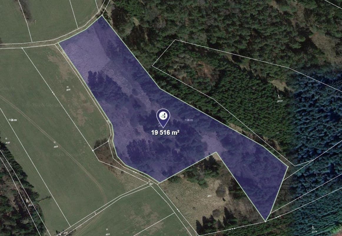 plot for sale, 19,516 m², Lodhéřov, Jihočeský Region plot for sale, 19,516 m², Lodhéřov, Jihočeský Region