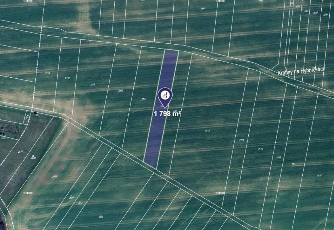 plot for sale, 1,798 m², Vrbka, Zlínský Region plot for sale, 1,798 m², Vrbka, Zlínský Region