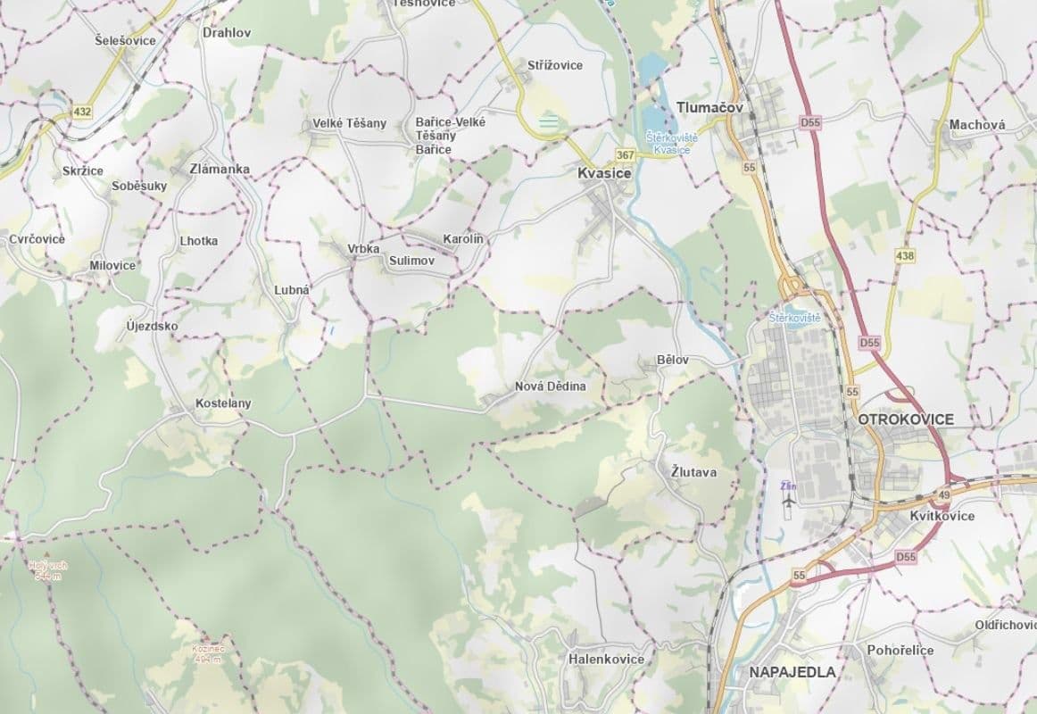 plot for sale, 1,798 m², Vrbka, Zlínský Region plot for sale, 1,798 m², Vrbka, Zlínský Region