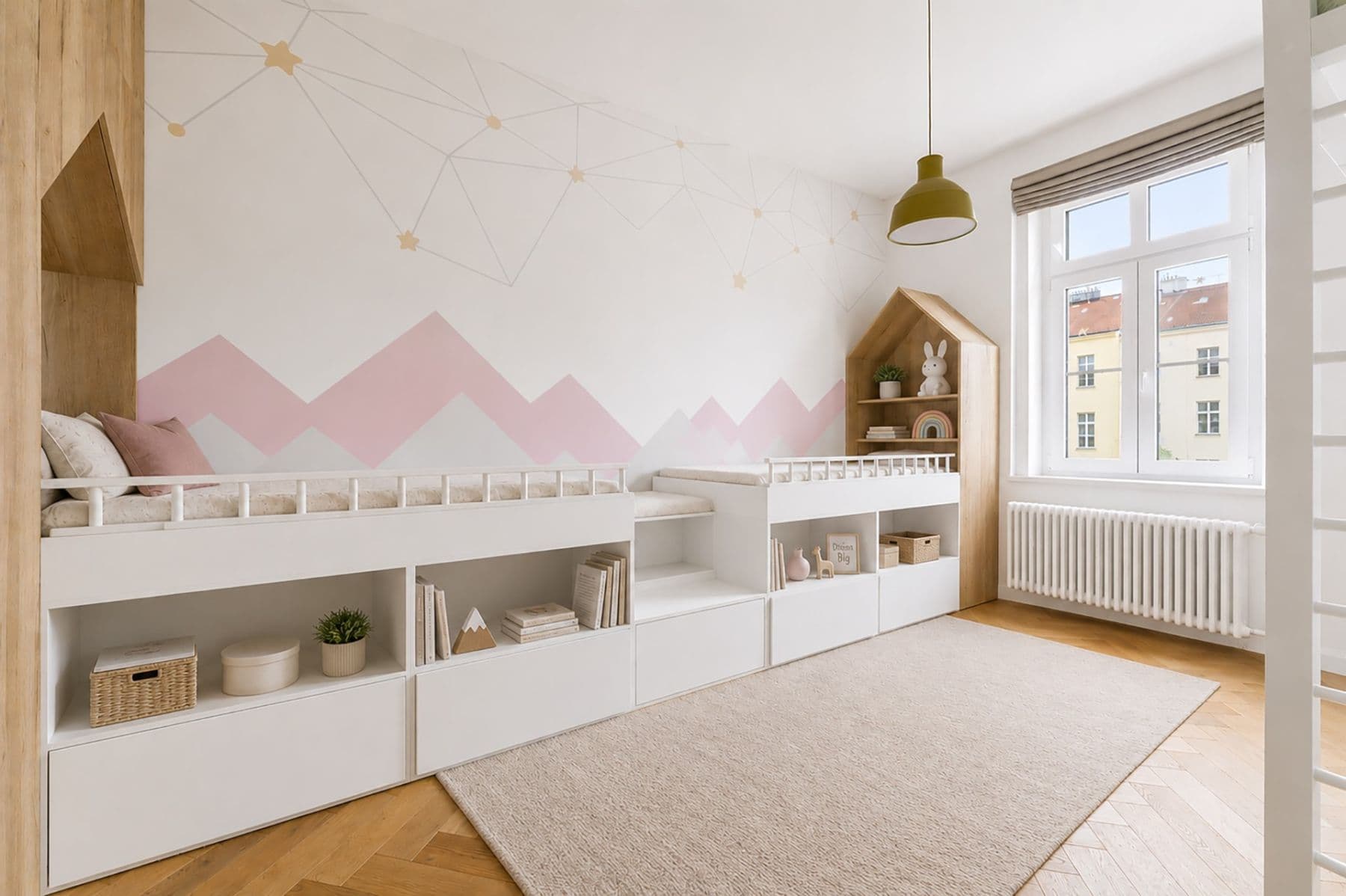 2 bedroom with open-plan kitchen flat to rent, 80 m², Slezská, Prague, Prague 2 bedroom with open-plan kitchen flat to rent, 80 m², Slezská, Prague, Prague
