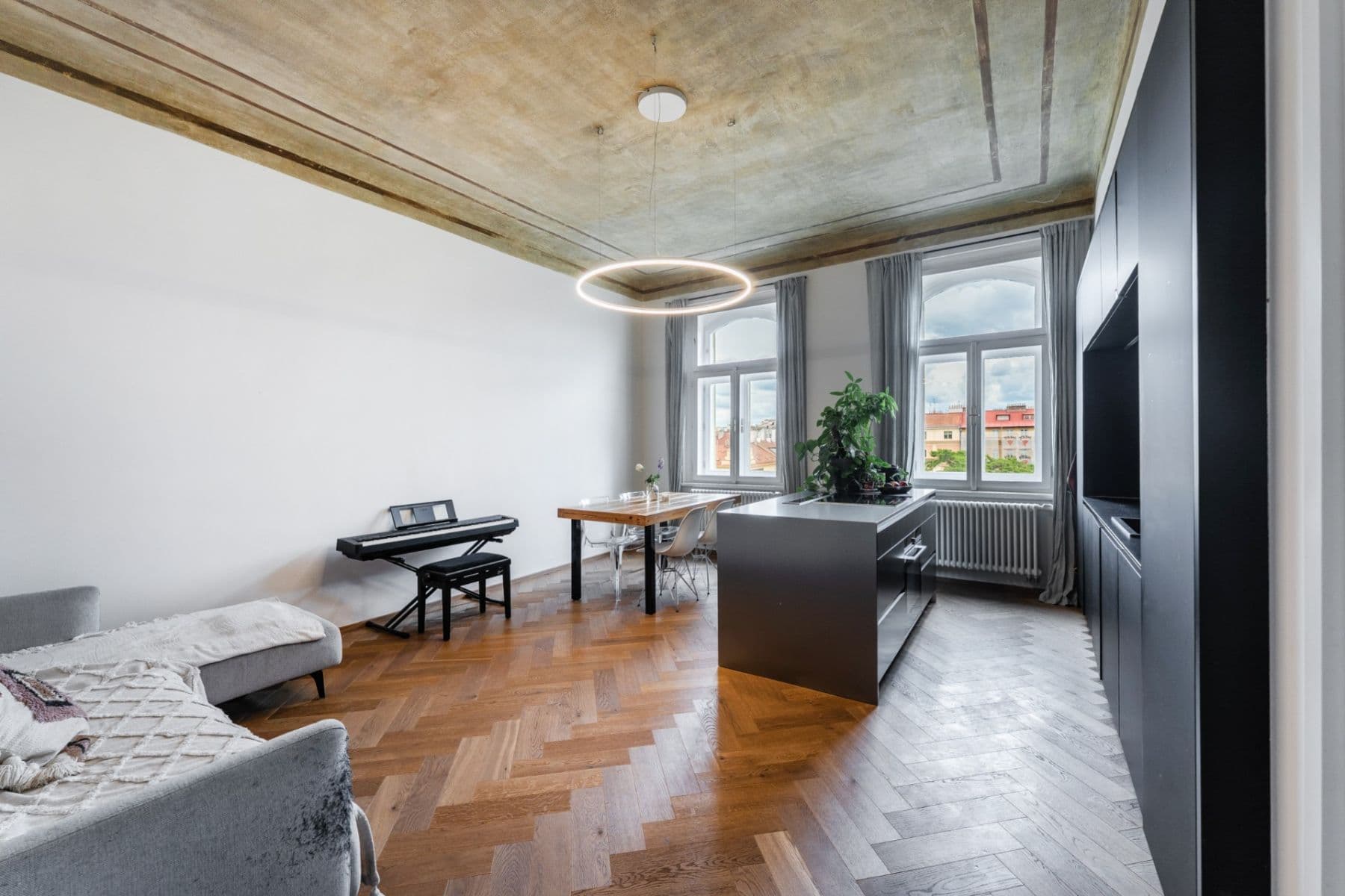 2 bedroom with open-plan kitchen flat to rent, 80 m², Slezská, Prague, Prague 2 bedroom with open-plan kitchen flat to rent, 80 m², Slezská, Prague, Prague