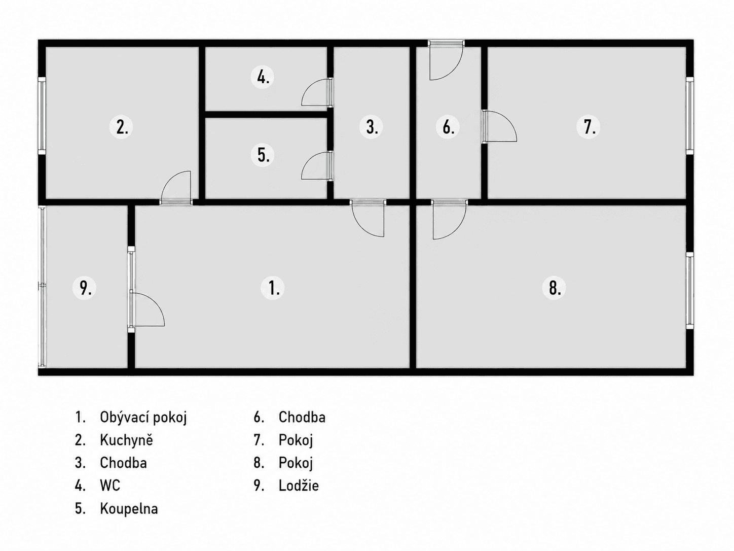 3 bedroom flat to rent, 67 m², Kurkova, Prague, Prague 3 bedroom flat to rent, 67 m², Kurkova, Prague, Prague