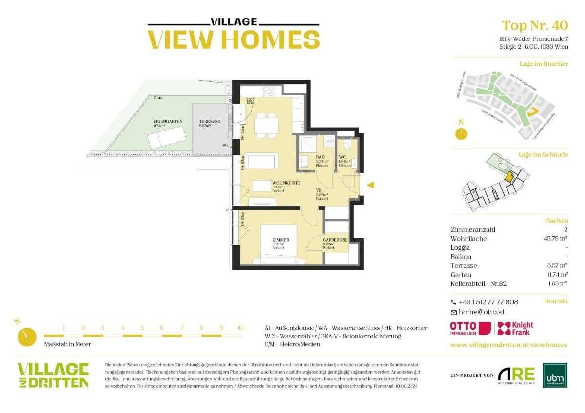 2 bedroom flat to rent, 44 m², Billy-Wilder-Promenade, Wien, Vienna 2 bedroom flat to rent, 44 m², Billy-Wilder-Promenade, Wien, Vienna