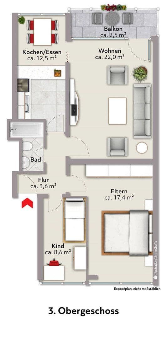 3 bedroom flat to rent, 70 m², Selsinger Straße 20, Bremen, Bremen 3 bedroom flat to rent, 70 m², Selsinger Straße 20, Bremen, Bremen