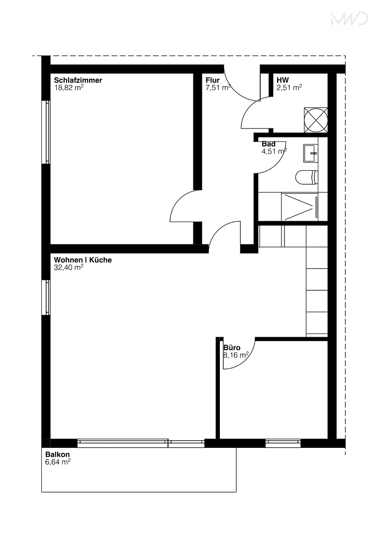 1 bedroom with open-plan kitchen flat for sale, 77 m², Wiesbaden, Hesse 1 bedroom with open-plan kitchen flat for sale, 77 m², Wiesbaden, Hesse