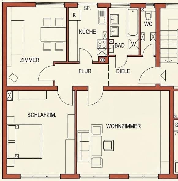 3 bedroom flat to rent, 84 m², Muggenhofer Str., Nürnberg, Bavaria 3 bedroom flat to rent, 84 m², Muggenhofer Str., Nürnberg, Bavaria