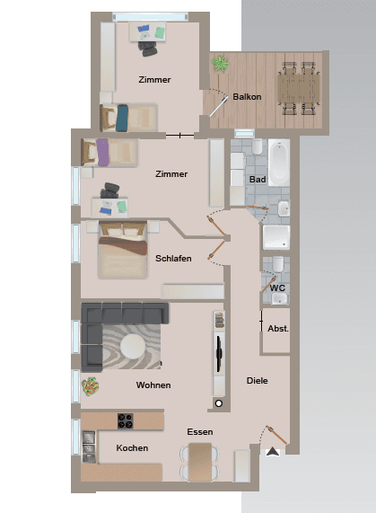 3 bedroom with open-plan kitchen flat to rent, 118 m², Brunnenstr. 15/1, Krauchenwies, Baden-Württemberg 3 bedroom with open-plan kitchen flat to rent, 118 m², Brunnenstr. 15/1, Krauchenwies, Baden-Württemberg