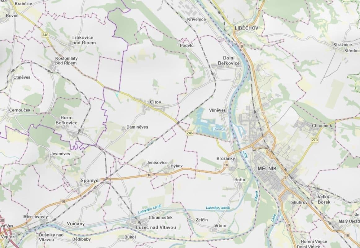 plot for sale, 2,291 m², Cítov, Středočeský Region plot for sale, 2,291 m², Cítov, Středočeský Region
