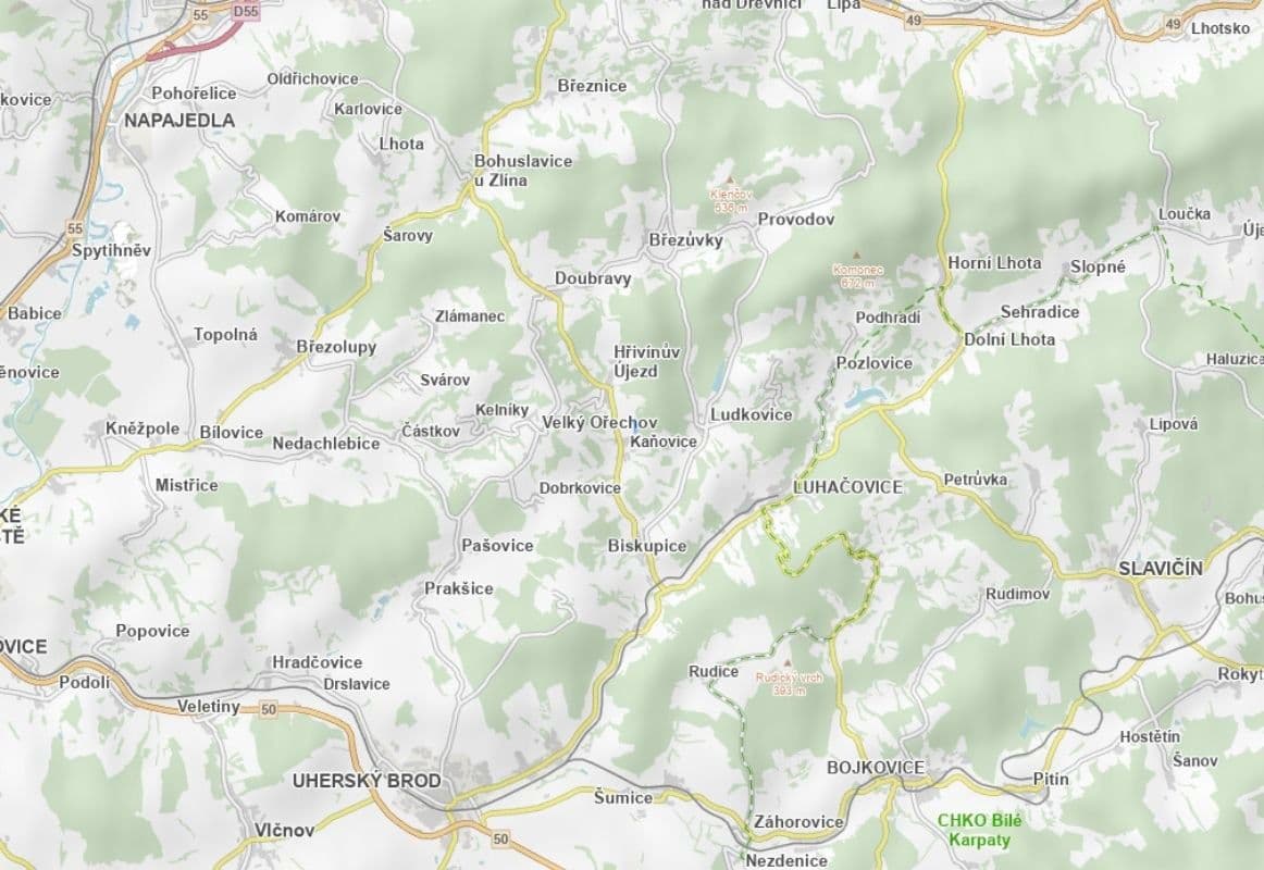 plot for sale, 19,906 m², Kaňovice, Zlínský Region plot for sale, 19,906 m², Kaňovice, Zlínský Region