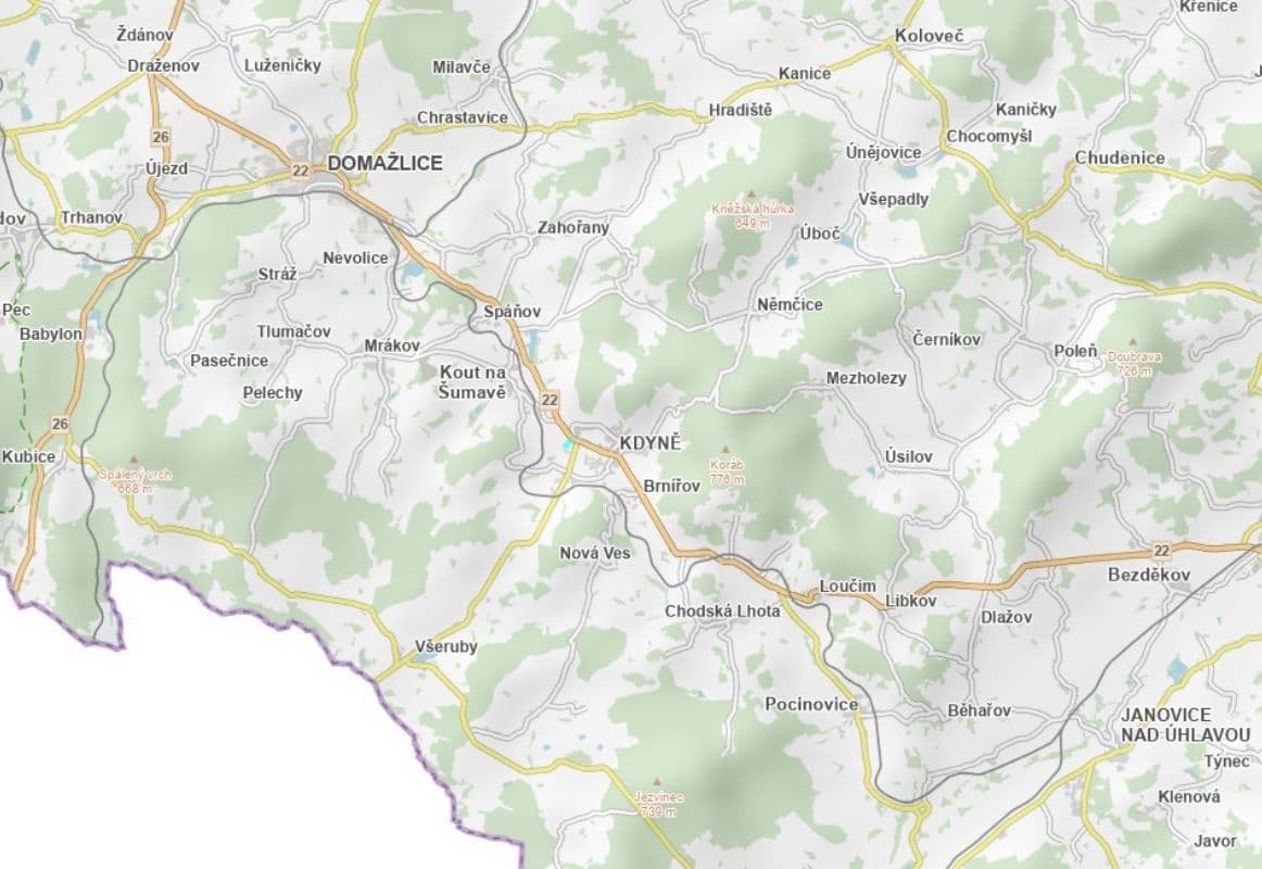 plot for sale, 26,685 m², Kdyně, Plzeňský Region plot for sale, 26,685 m², Kdyně, Plzeňský Region