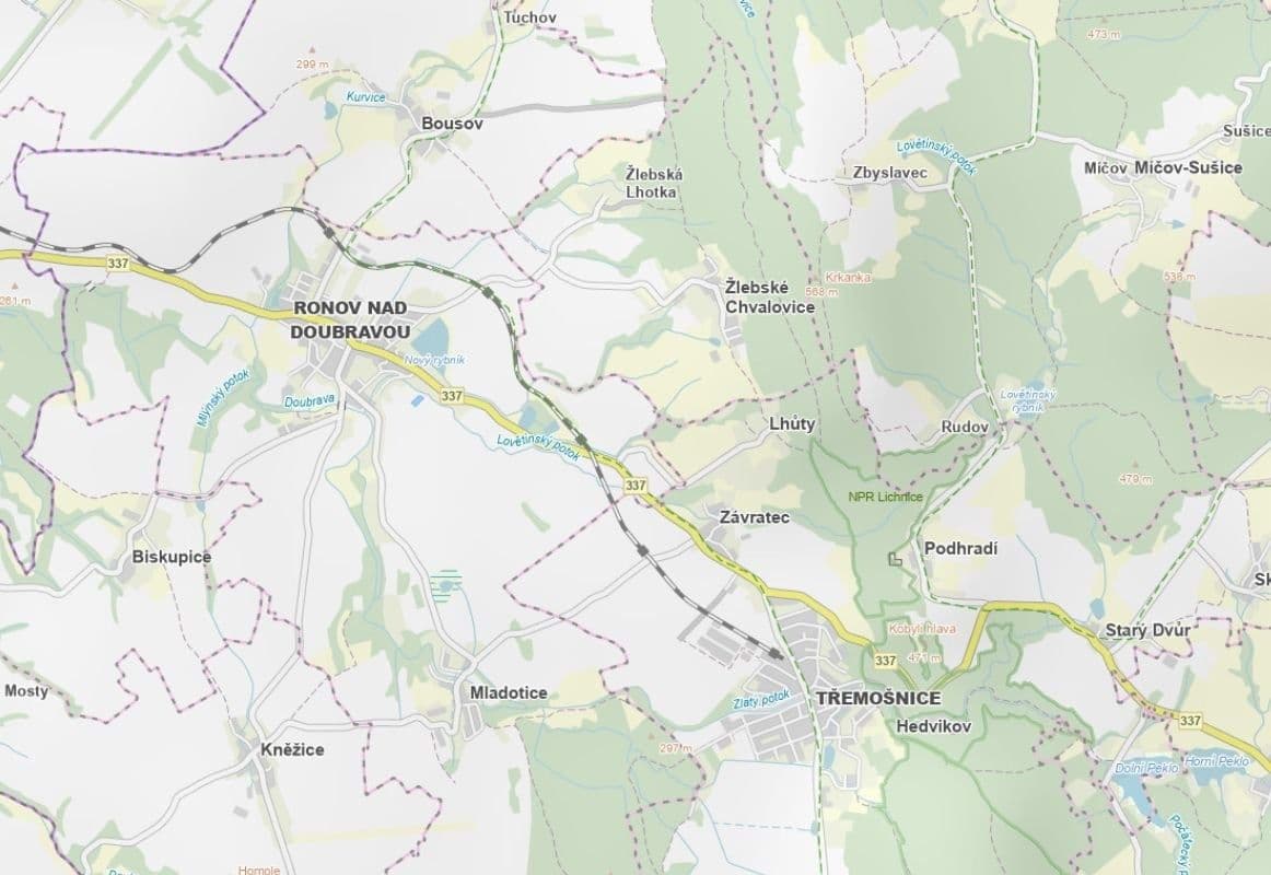 plot for sale, 865 m², Ronov nad Doubravou, Pardubický Region plot for sale, 865 m², Ronov nad Doubravou, Pardubický Region