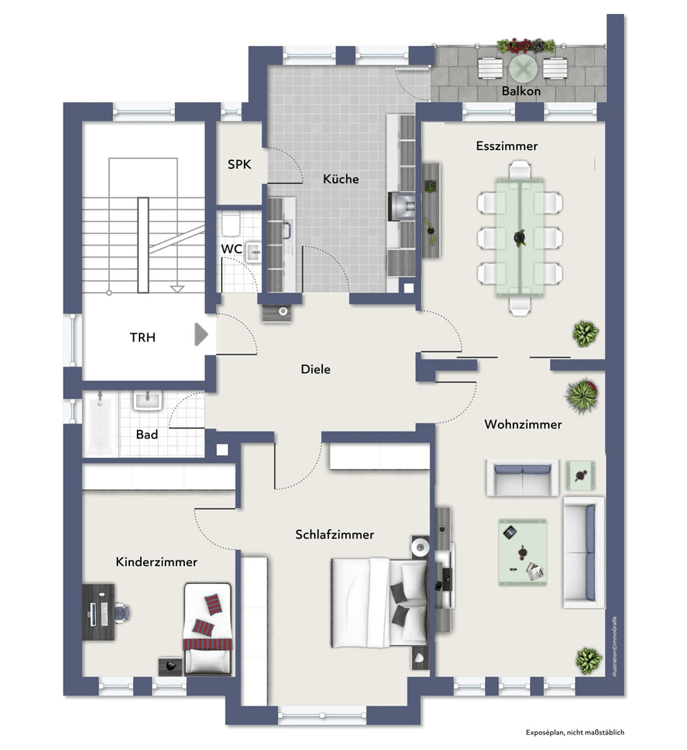 3 bedroom with open-plan kitchen flat to rent, 112 m², In der Hülsche 10, Hagen, North Rhine-Westphalia 3 bedroom with open-plan kitchen flat to rent, 112 m², In der Hülsche 10, Hagen, North Rhine-Westphalia