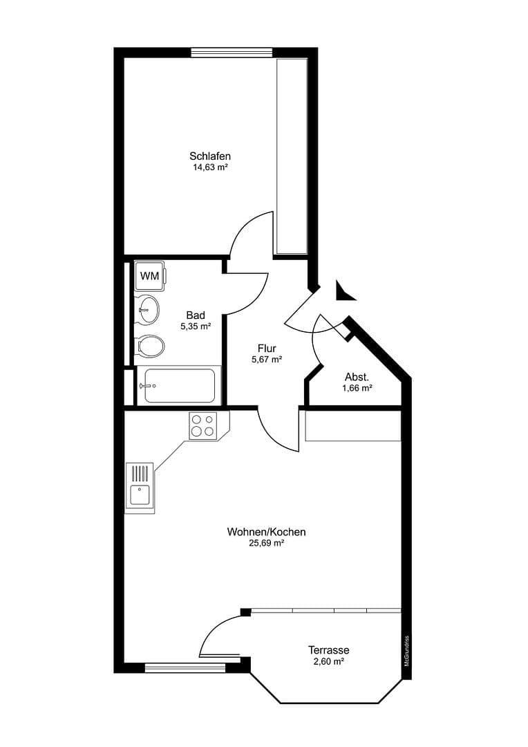 2 bedroom flat for sale, 56 m², Alt Meteler Str., Schwerin, Mecklenburg-Vorpommern 2 bedroom flat for sale, 56 m², Alt Meteler Str., Schwerin, Mecklenburg-Vorpommern