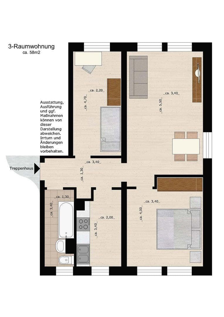 3 bedroom flat to rent, 58 m², Askanische Straße 106, Dessau-Roßlau, Saxony-Anhalt 3 bedroom flat to rent, 58 m², Askanische Straße 106, Dessau-Roßlau, Saxony-Anhalt