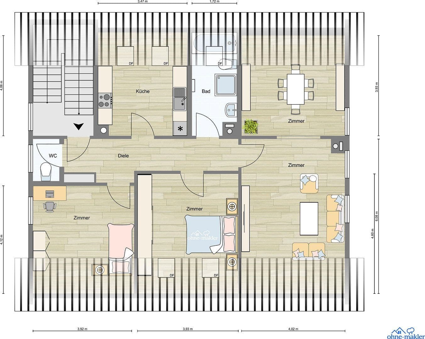 2 bedroom with open-plan kitchen flat to rent, 98 m², Saarbrücken, Saarland 2 bedroom with open-plan kitchen flat to rent, 98 m², Saarbrücken, Saarland