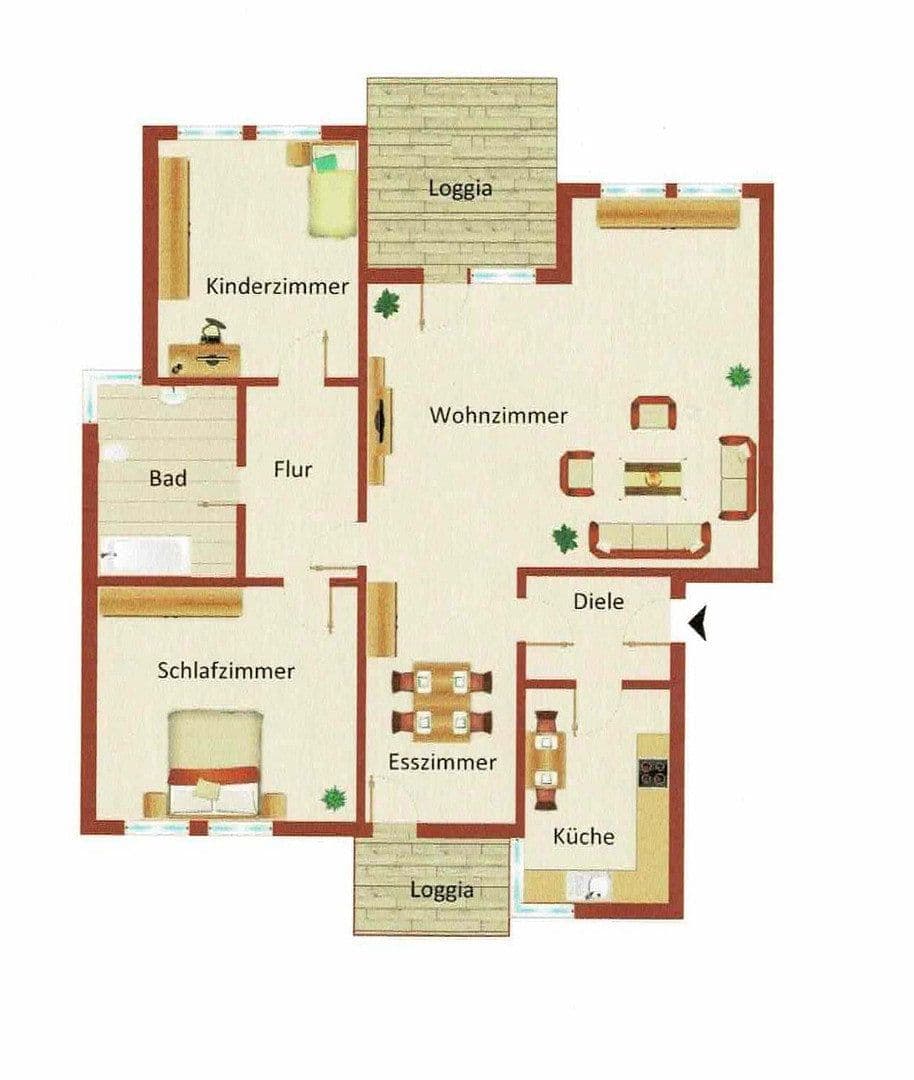 3 bedroom flat to rent, 81 m², Norderneystr. 9, Wilhelmshaven, Lower Saxony 3 bedroom flat to rent, 81 m², Norderneystr. 9, Wilhelmshaven, Lower Saxony