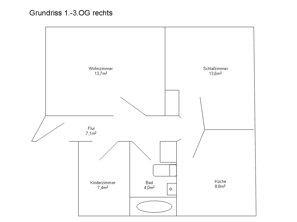 1 bedroom with open-plan kitchen flat to rent, 55 m², Stollbergstraße, Erfurt, Thuringia 1 bedroom with open-plan kitchen flat to rent, 55 m², Stollbergstraße, Erfurt, Thuringia