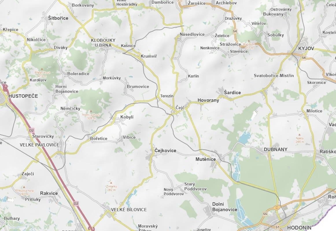 plot for sale, 1,937 m², Čejč, Jihomoravský Region plot for sale, 1,937 m², Čejč, Jihomoravský Region