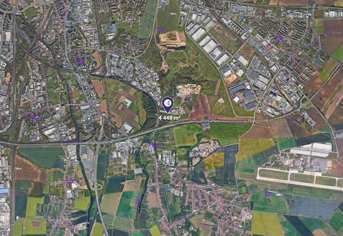 plot for sale, 4,449 m², Brno, Jihomoravský Region plot for sale, 4,449 m², Brno, Jihomoravský Region