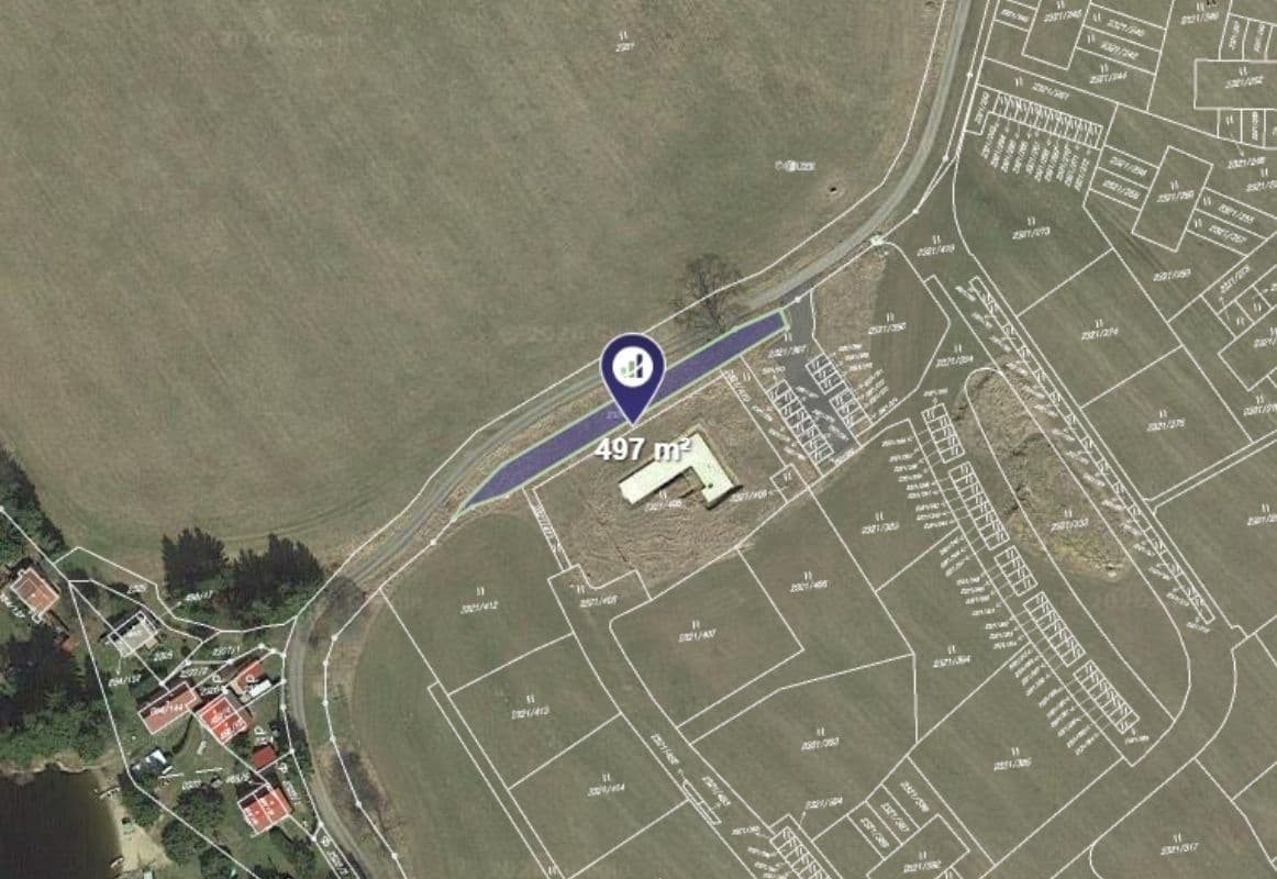 plot for sale, 497 m², Frymburk, Jihočeský Region plot for sale, 497 m², Frymburk, Jihočeský Region