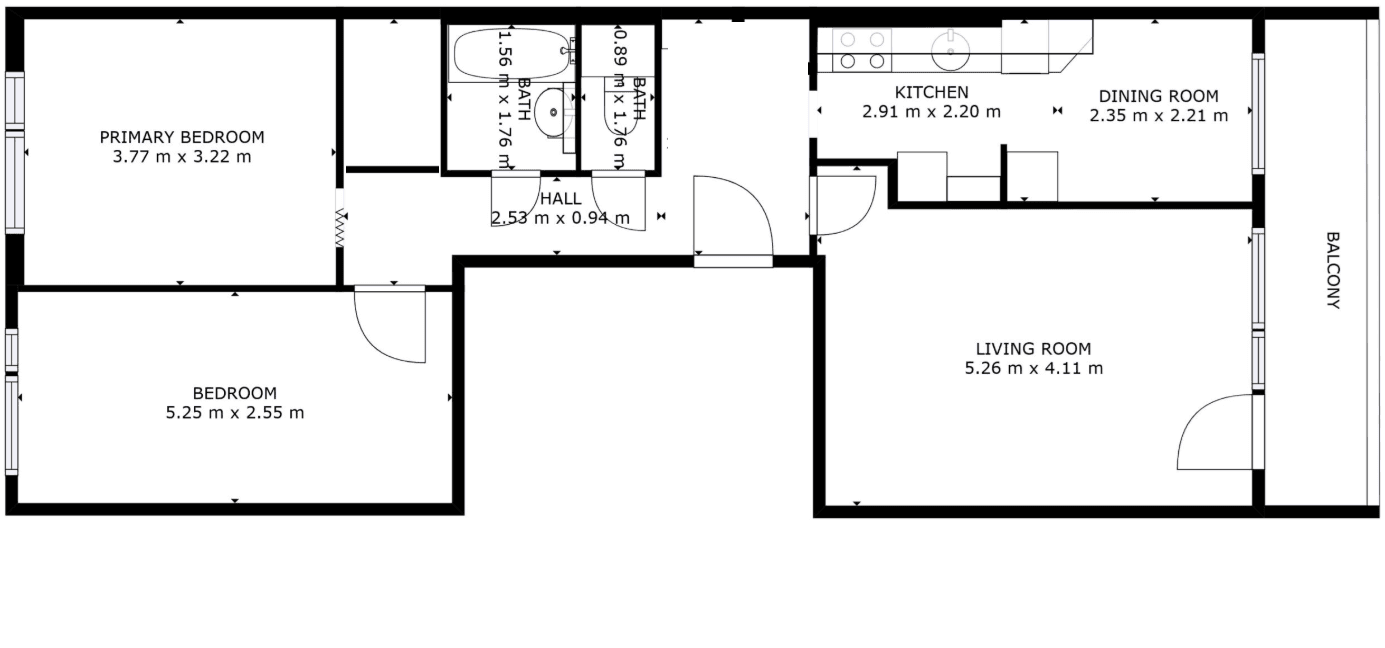 3 bedroom flat to rent, 71 m², Rezlerova, Prague, Prague 3 bedroom flat to rent, 71 m², Rezlerova, Prague, Prague