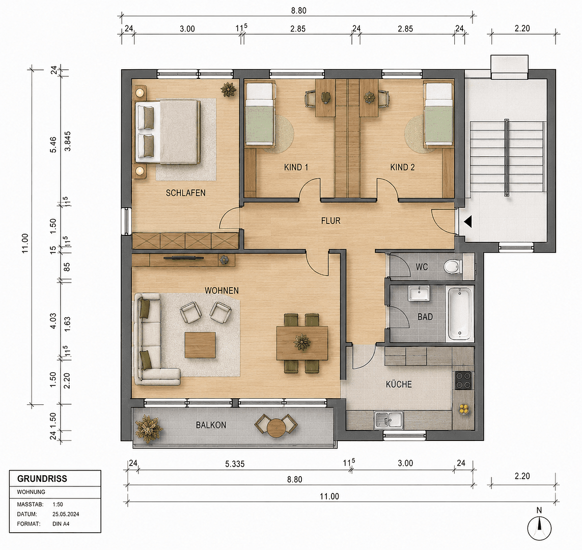 2 bedroom with open-plan kitchen flat for sale, 80 m², Ditzingen, Baden-Württemberg 2 bedroom with open-plan kitchen flat for sale, 80 m², Ditzingen, Baden-Württemberg