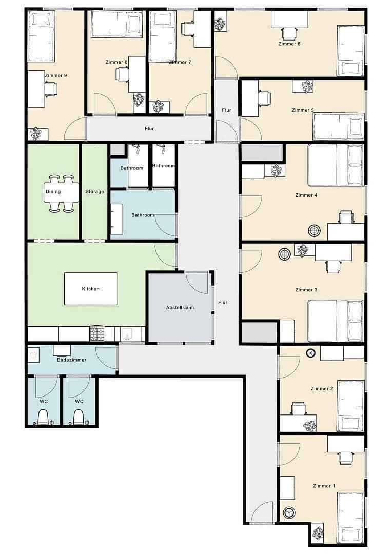 flat to rent, 16 m², Westliche Stadtmauerstraße 64, Erlangen, Bavaria flat to rent, 16 m², Westliche Stadtmauerstraße 64, Erlangen, Bavaria