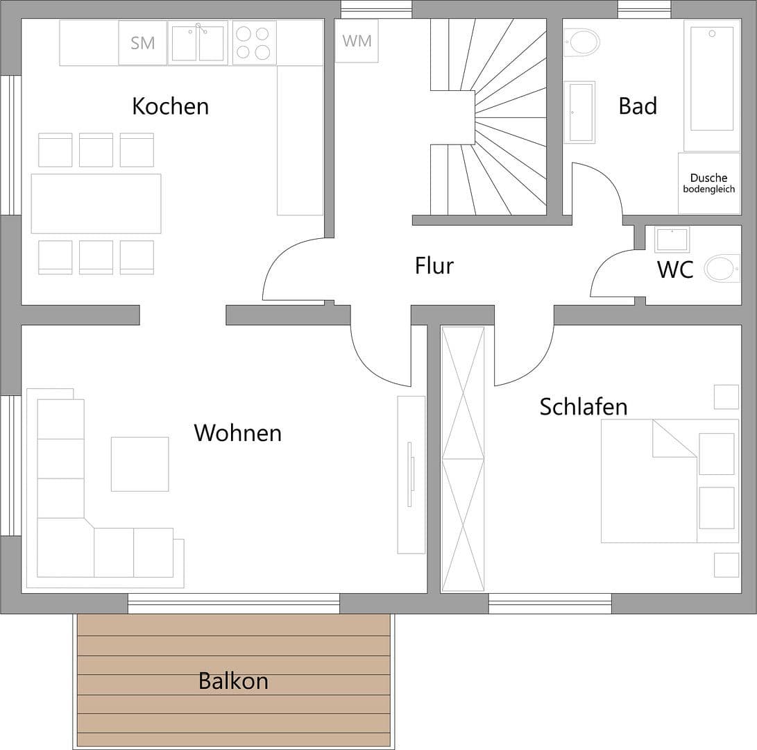 2 bedroom flat to rent, 77 m², Neunkirchen-Seelscheid, North Rhine-Westphalia 2 bedroom flat to rent, 77 m², Neunkirchen-Seelscheid, North Rhine-Westphalia