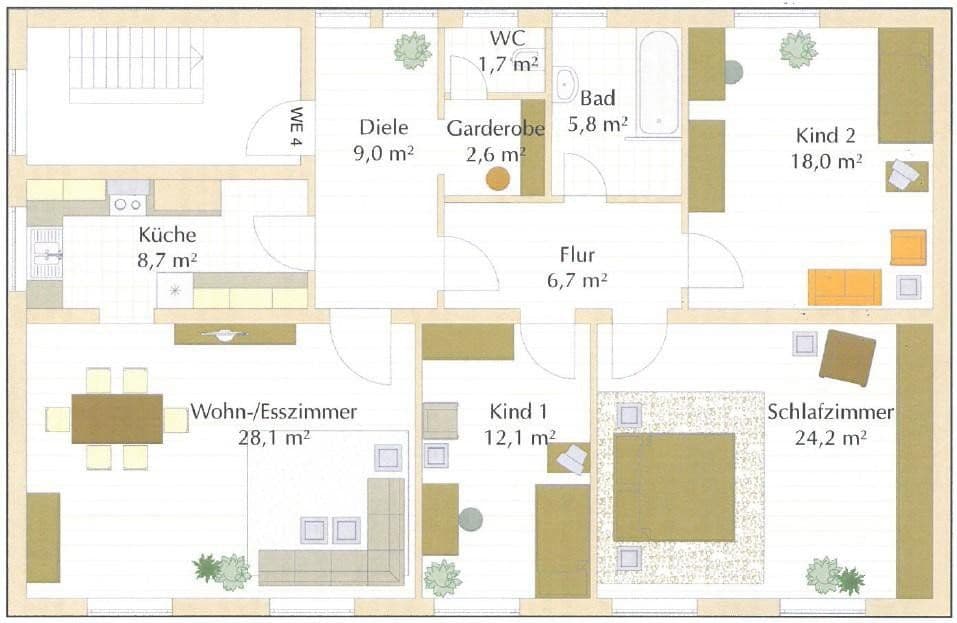 4 bedroom flat to rent, 117 m², Poing, Bavaria 4 bedroom flat to rent, 117 m², Poing, Bavaria