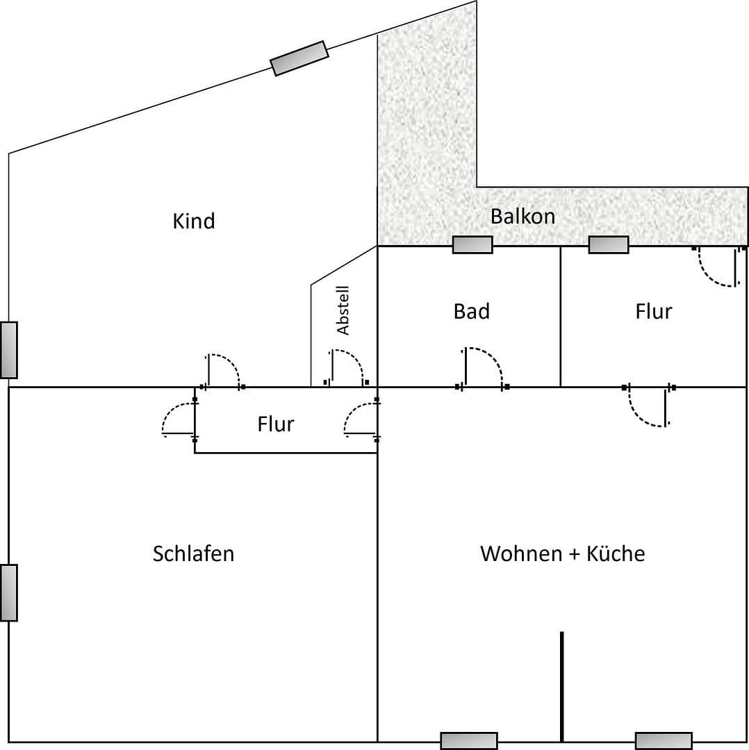 3 bedroom flat to rent, 78 m², Bergstraße 56, Apolda, Thuringia 3 bedroom flat to rent, 78 m², Bergstraße 56, Apolda, Thuringia