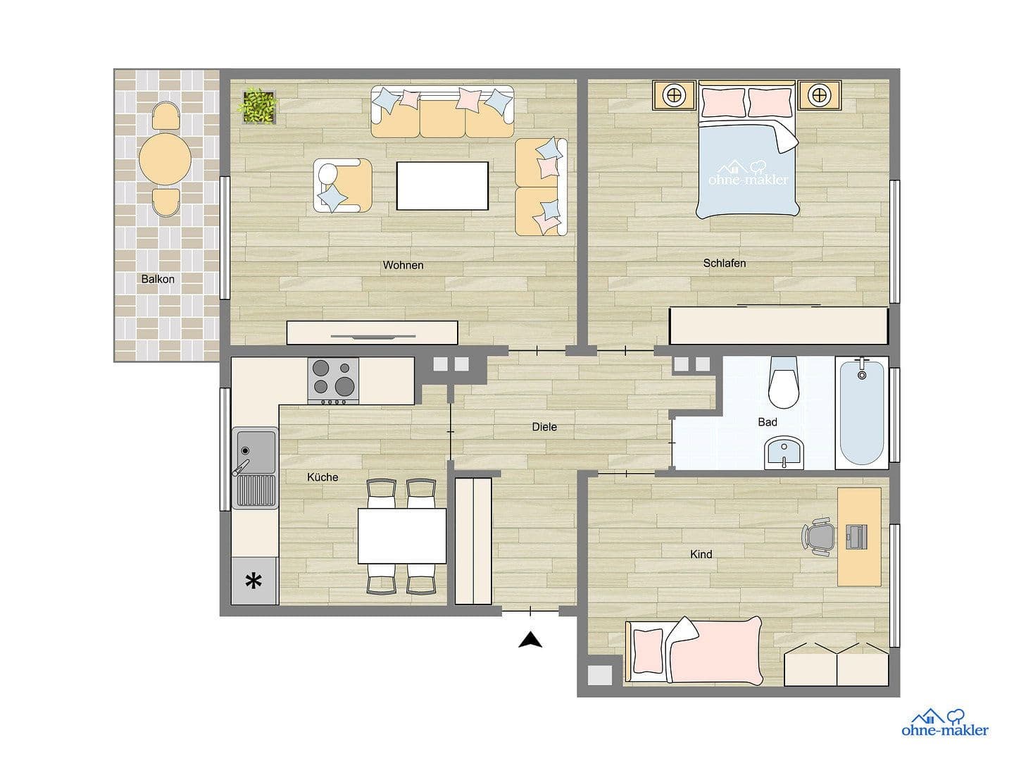 3 bedroom flat to rent, 82 m², Schützenstrasse 77, Herten, North Rhine-Westphalia 3 bedroom flat to rent, 82 m², Schützenstrasse 77, Herten, North Rhine-Westphalia