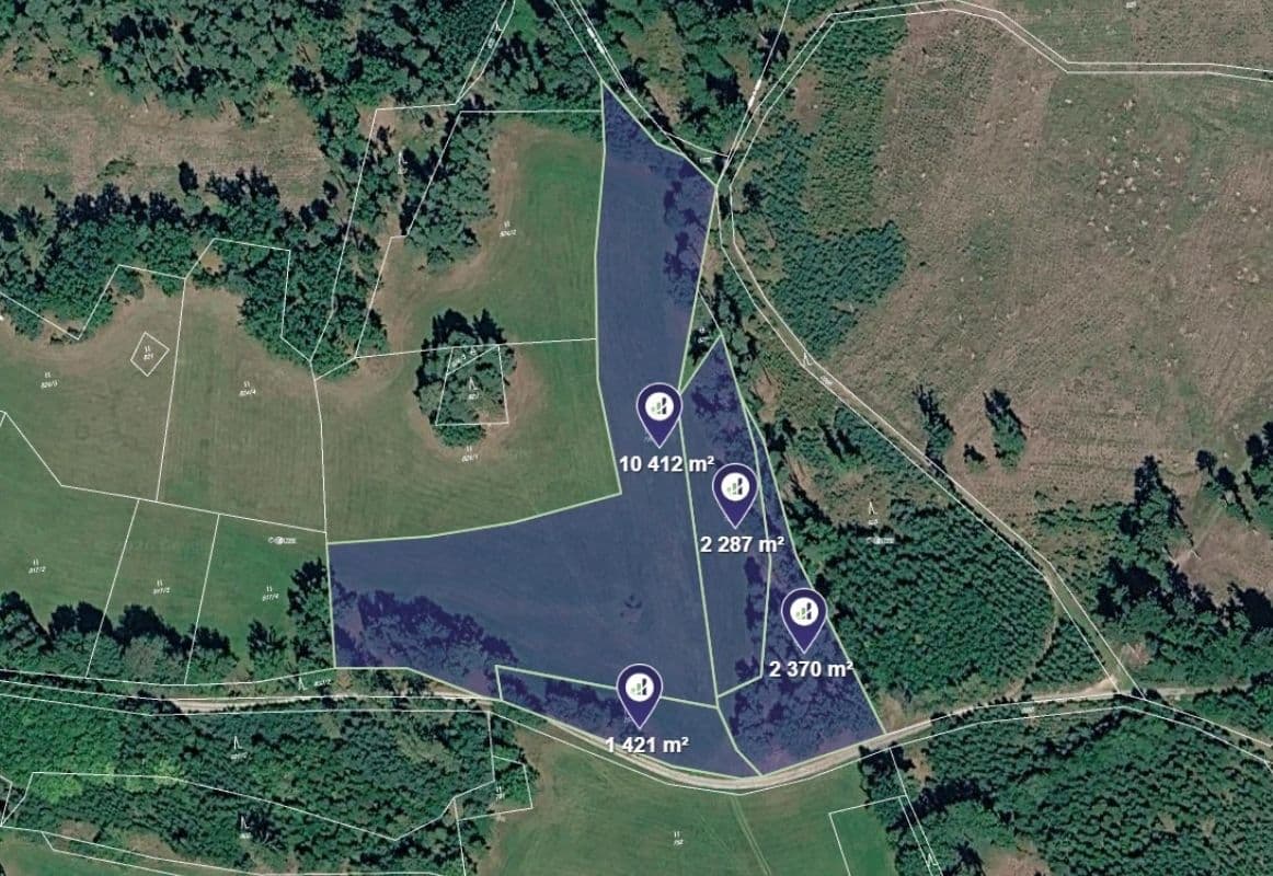plot for sale, 16,490 m², Slatina, Plzeňský Region plot for sale, 16,490 m², Slatina, Plzeňský Region